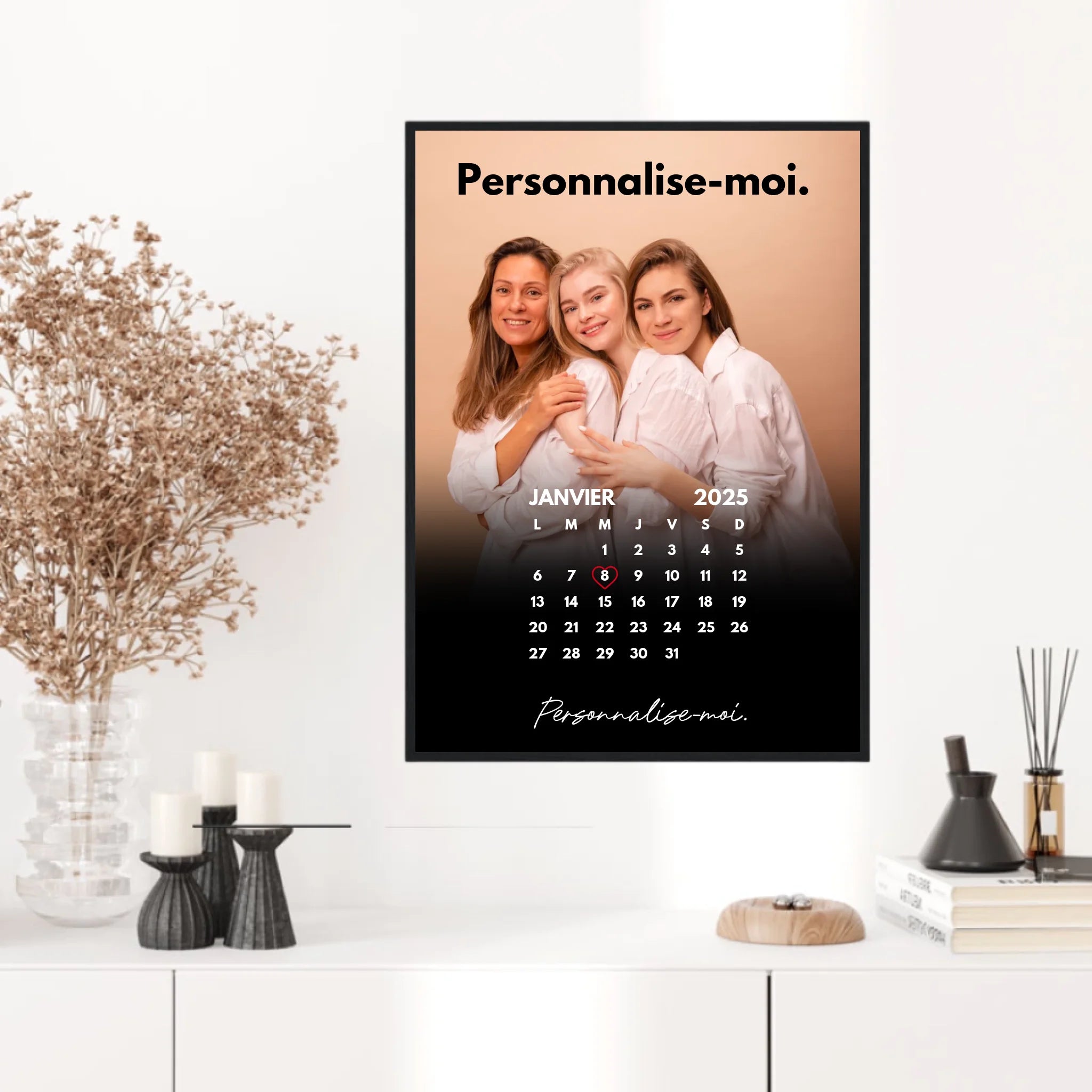 Affiche Personnalisée Calendrier Photo Anniversaire