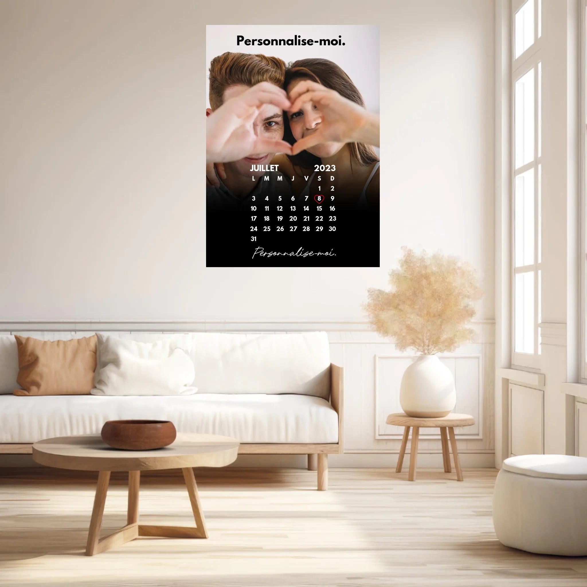 Affiche Personnalisée Calendrier Photo Couple