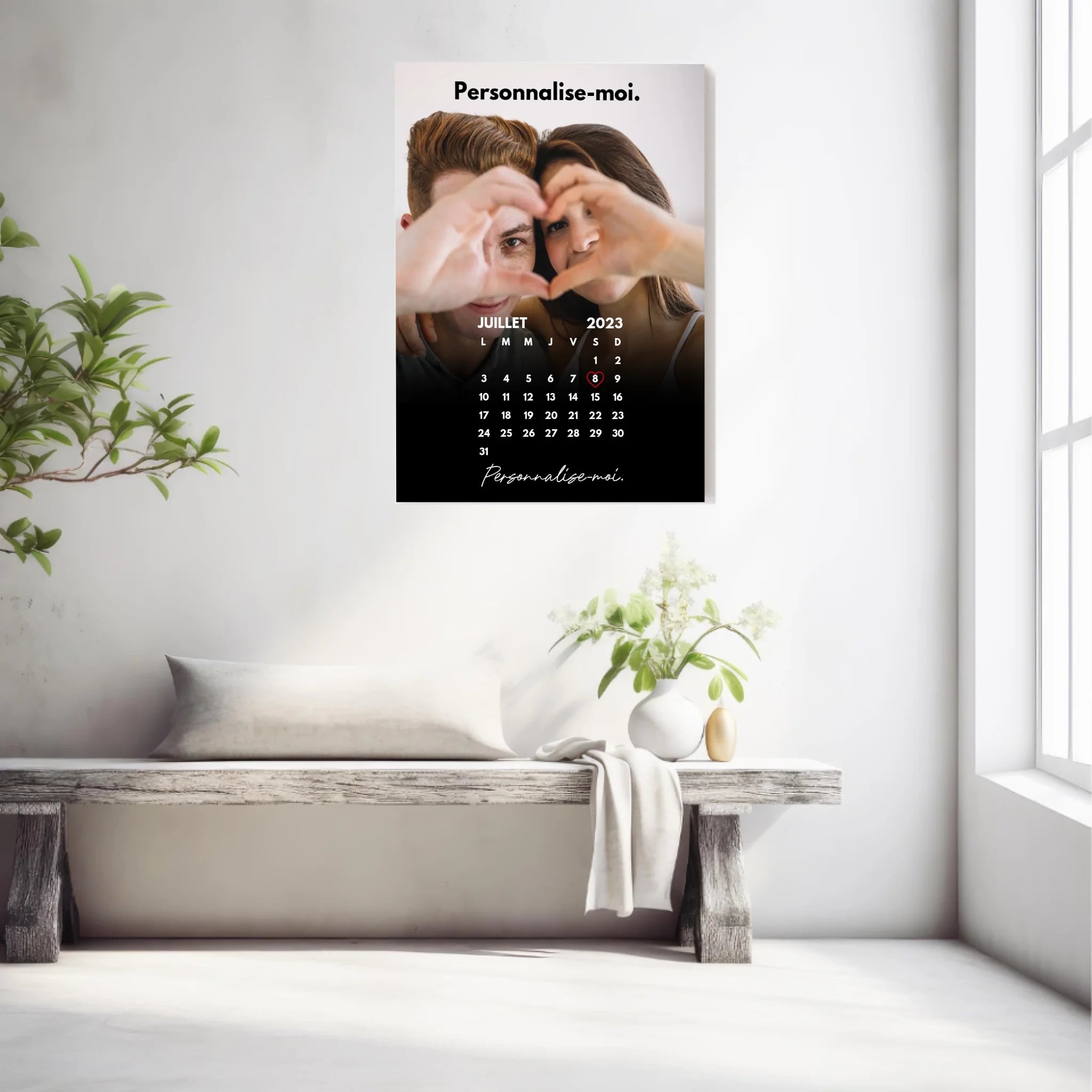 Affiche Personnalisée Calendrier Photo Couple