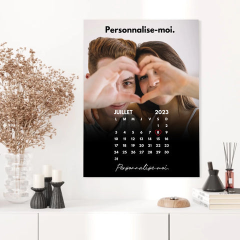 Affiche Personnalisée Calendrier Photo Couple