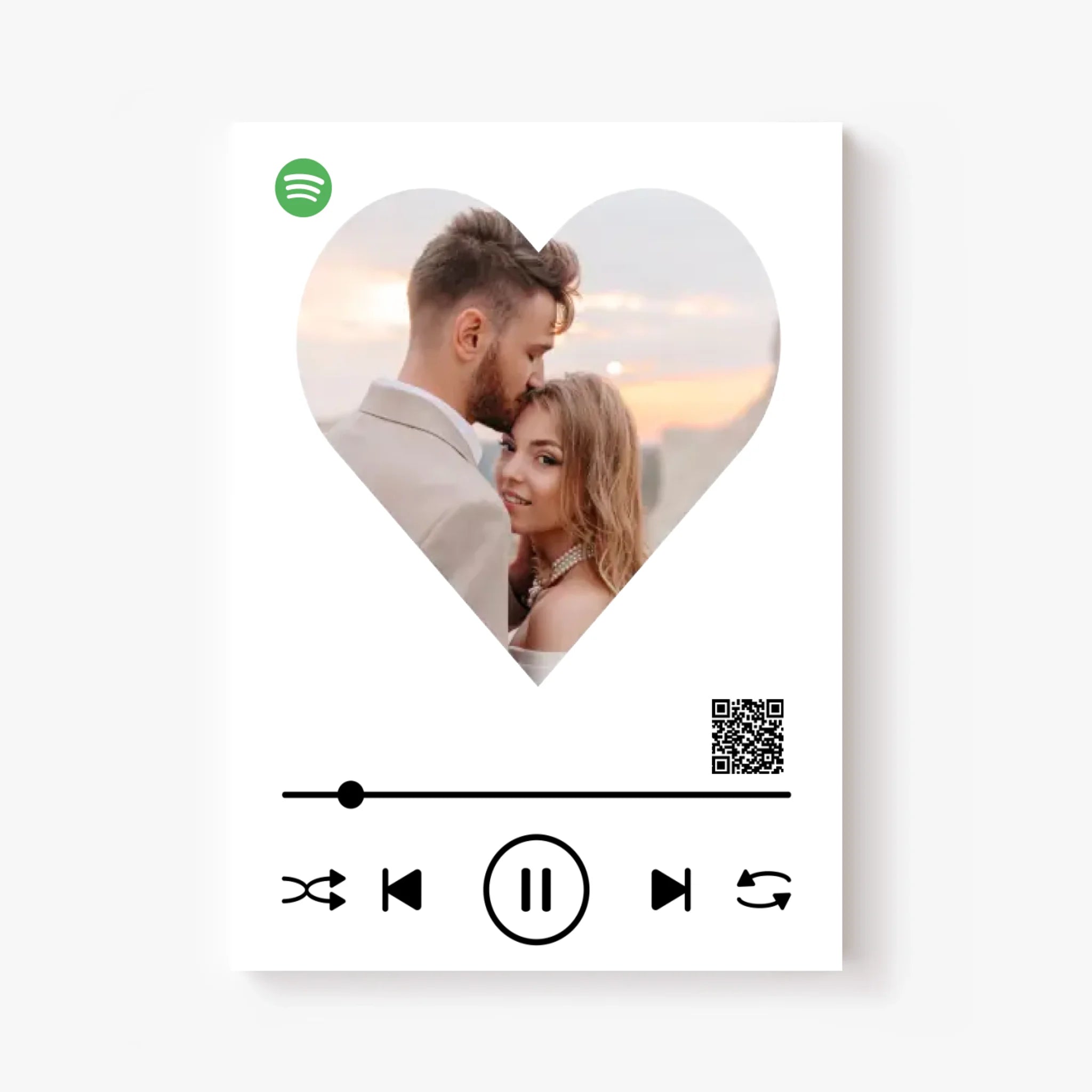 Affiche Musique Personnalisée Spotify Saint Valentin