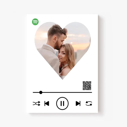 Affiche Musique Personnalisée Spotify Saint Valentin