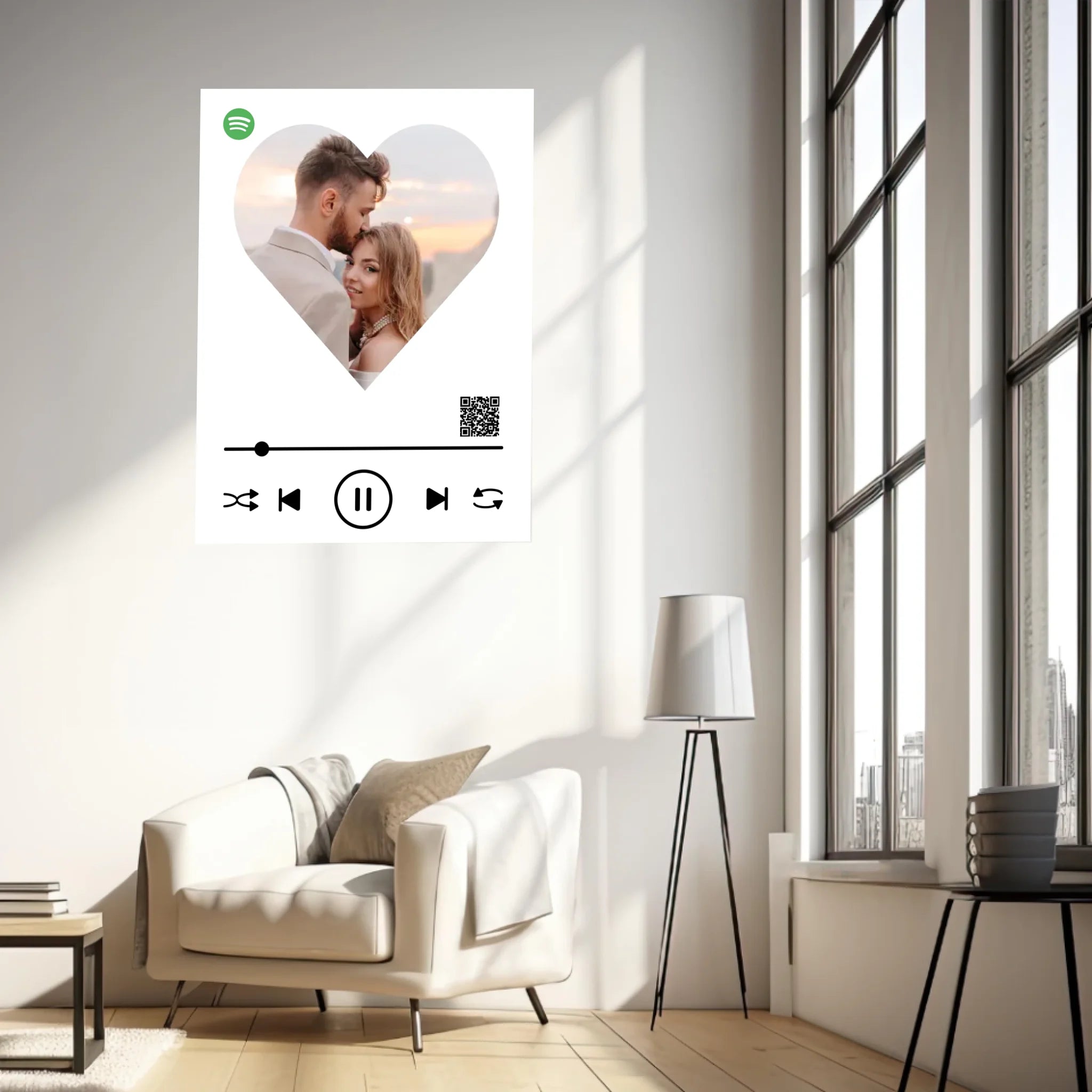 Affiche Musique Personnalisée Spotify Saint Valentin