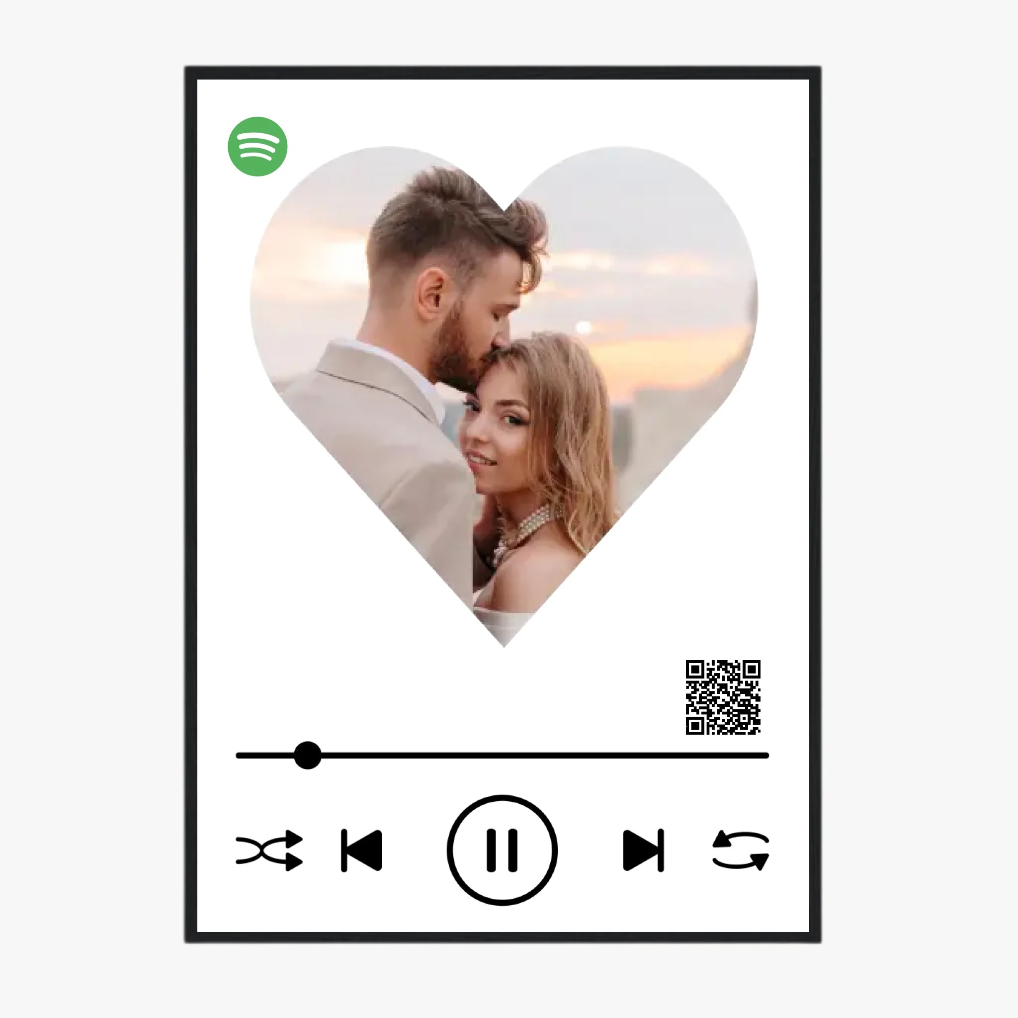 Affiche Musique Personnalisée Spotify Saint Valentin