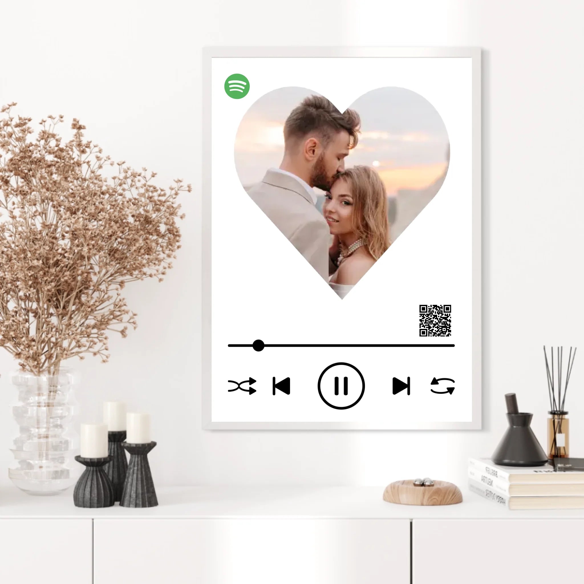 Affiche Musique Personnalisée Spotify Saint Valentin