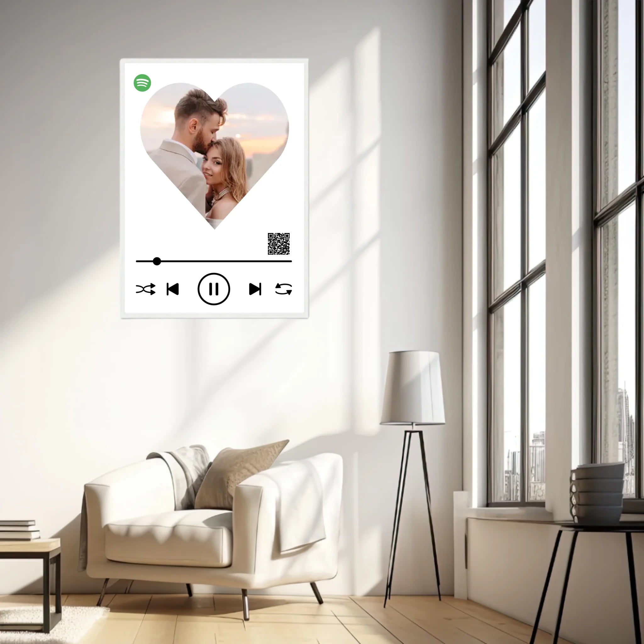 Affiche Musique Personnalisée Spotify Saint Valentin