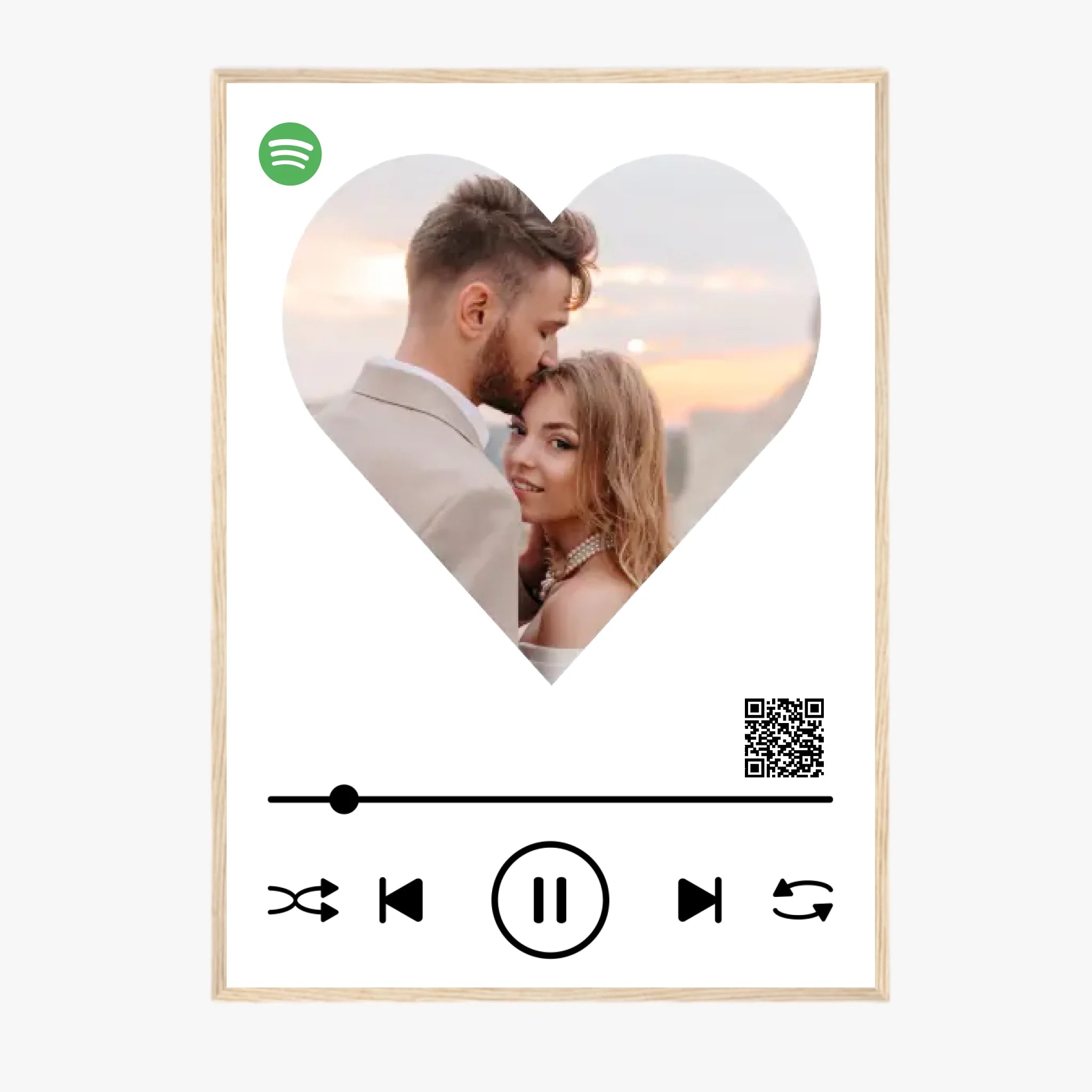 Affiche Musique Personnalisée Spotify Saint Valentin