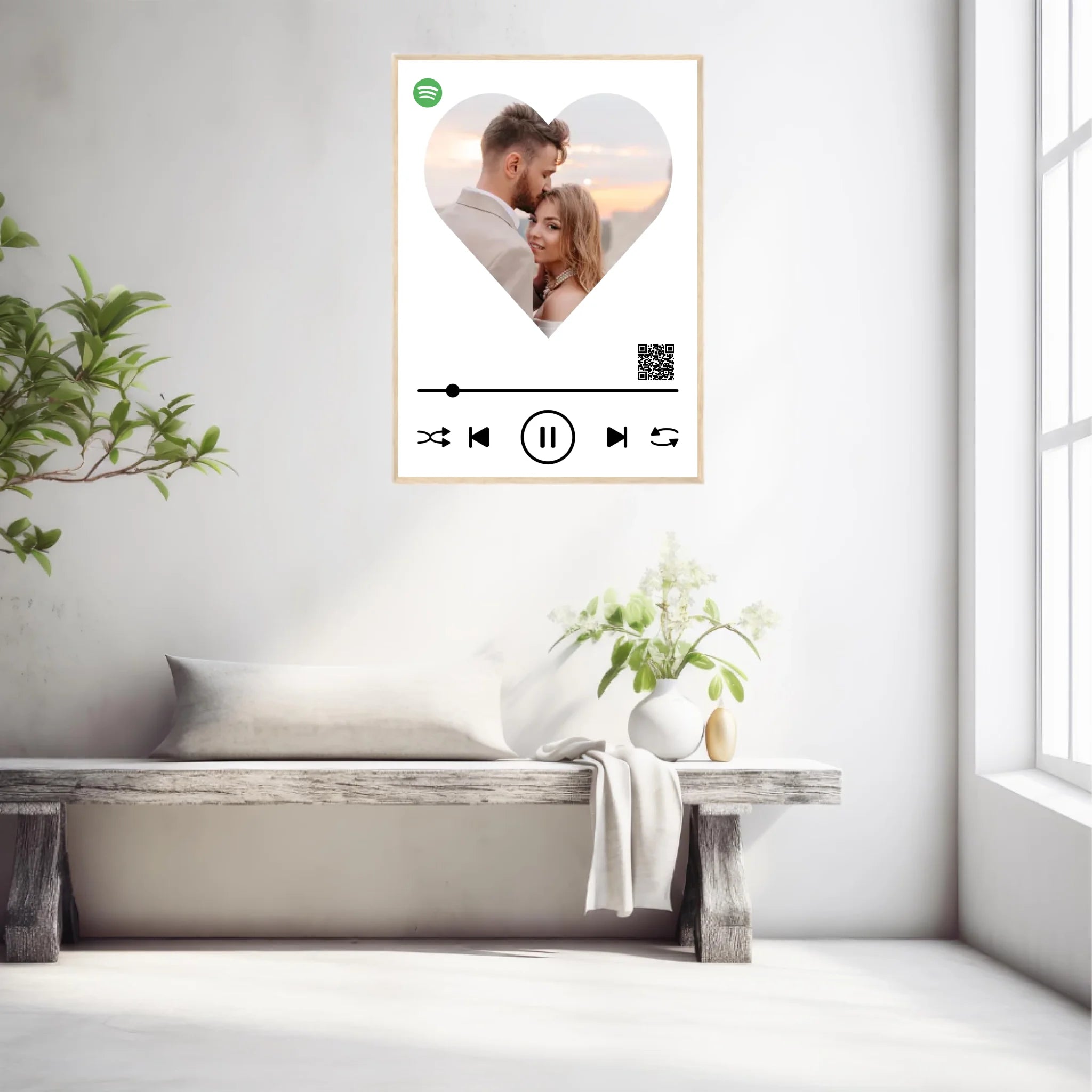 Affiche Musique Personnalisée Spotify Saint Valentin
