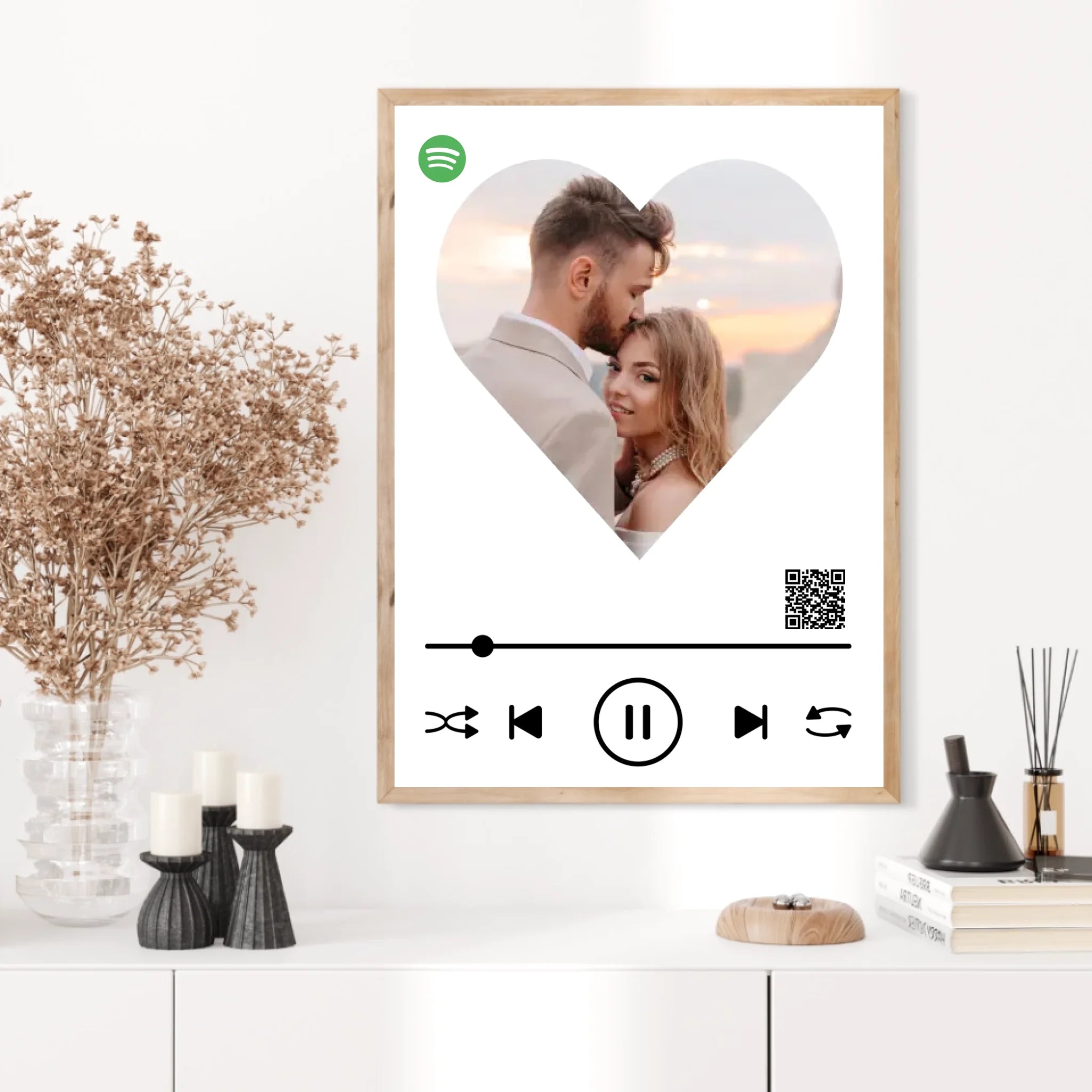 Affiche Musique Personnalisée Spotify Saint Valentin