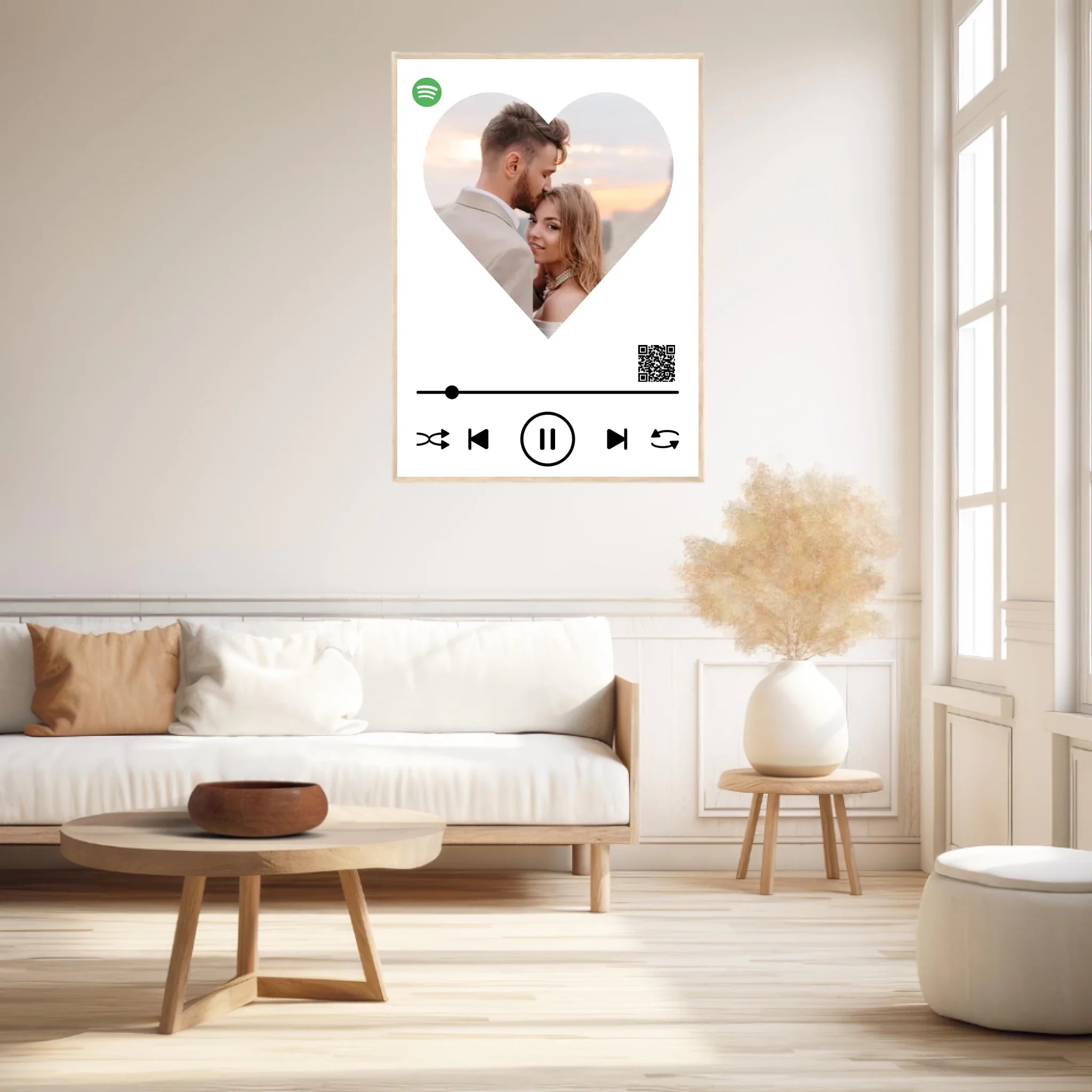 Affiche Musique Personnalisée Spotify Saint Valentin