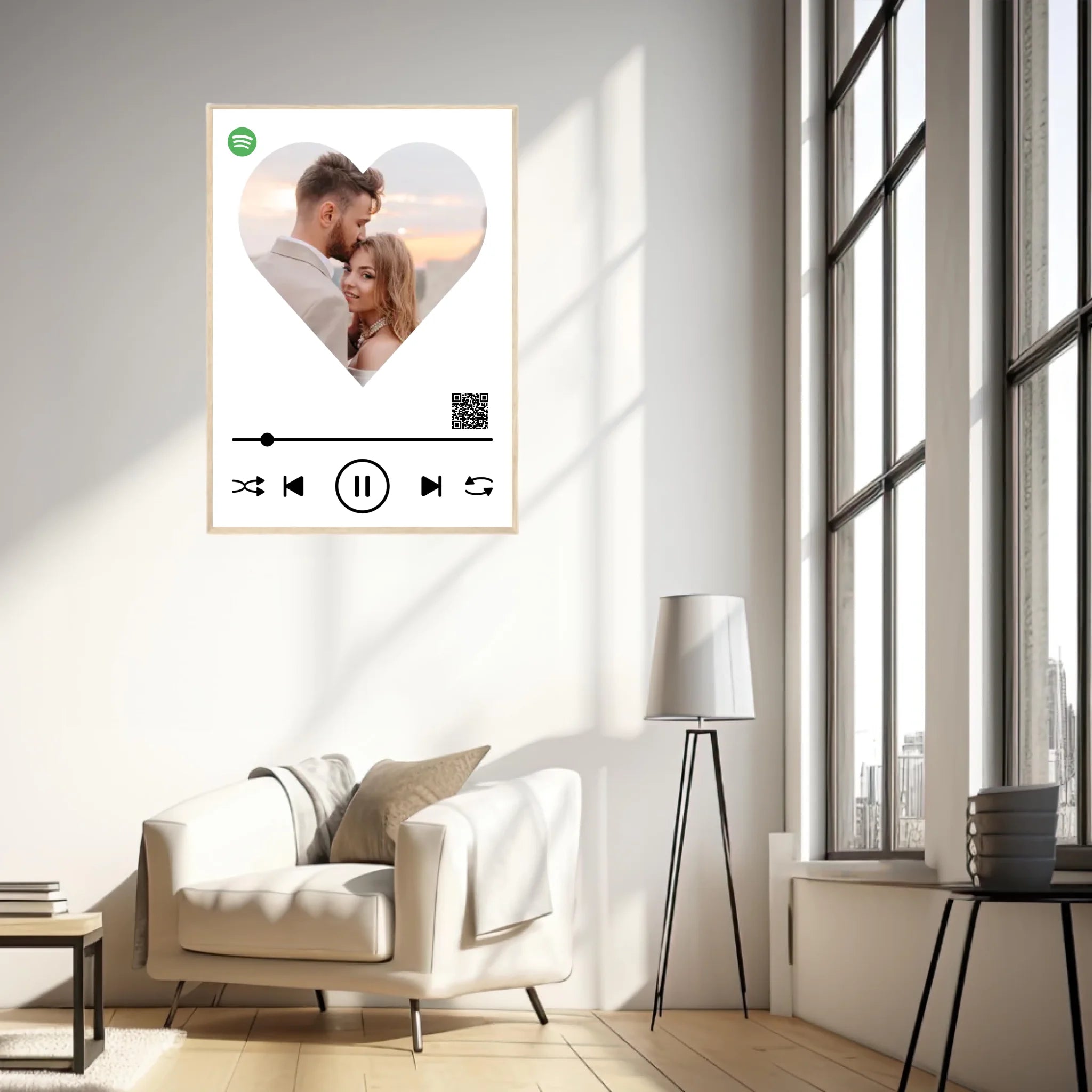 Affiche Musique Personnalisée Spotify Saint Valentin