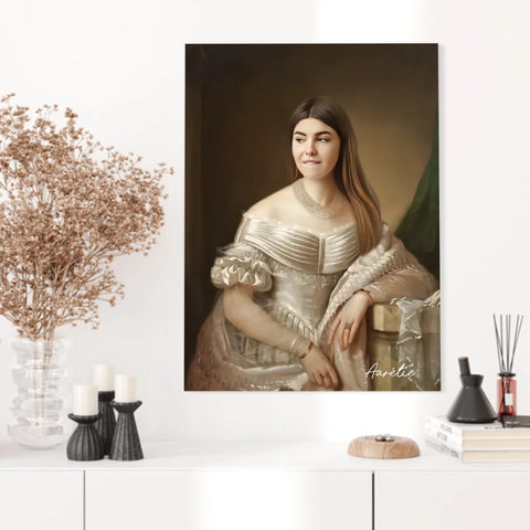 Tableau Personnalisé Portrait de Femme Marie-Christine de Savoie