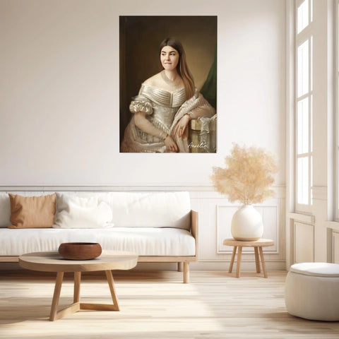 Tableau Personnalisé Portrait de Femme Marie-Christine de Savoie