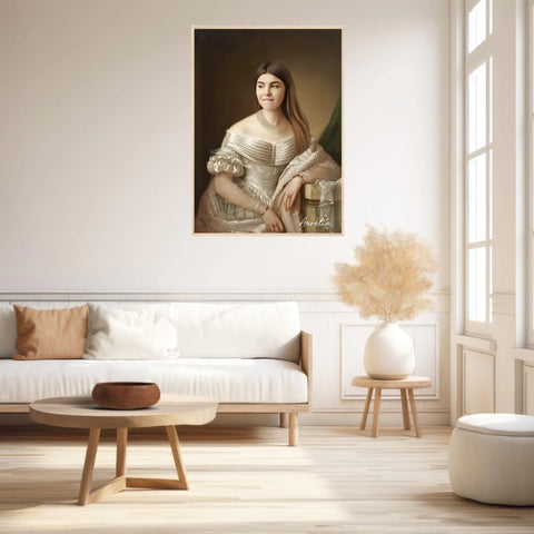 Tableau Personnalisé Portrait de Femme Marie-Christine de Savoie