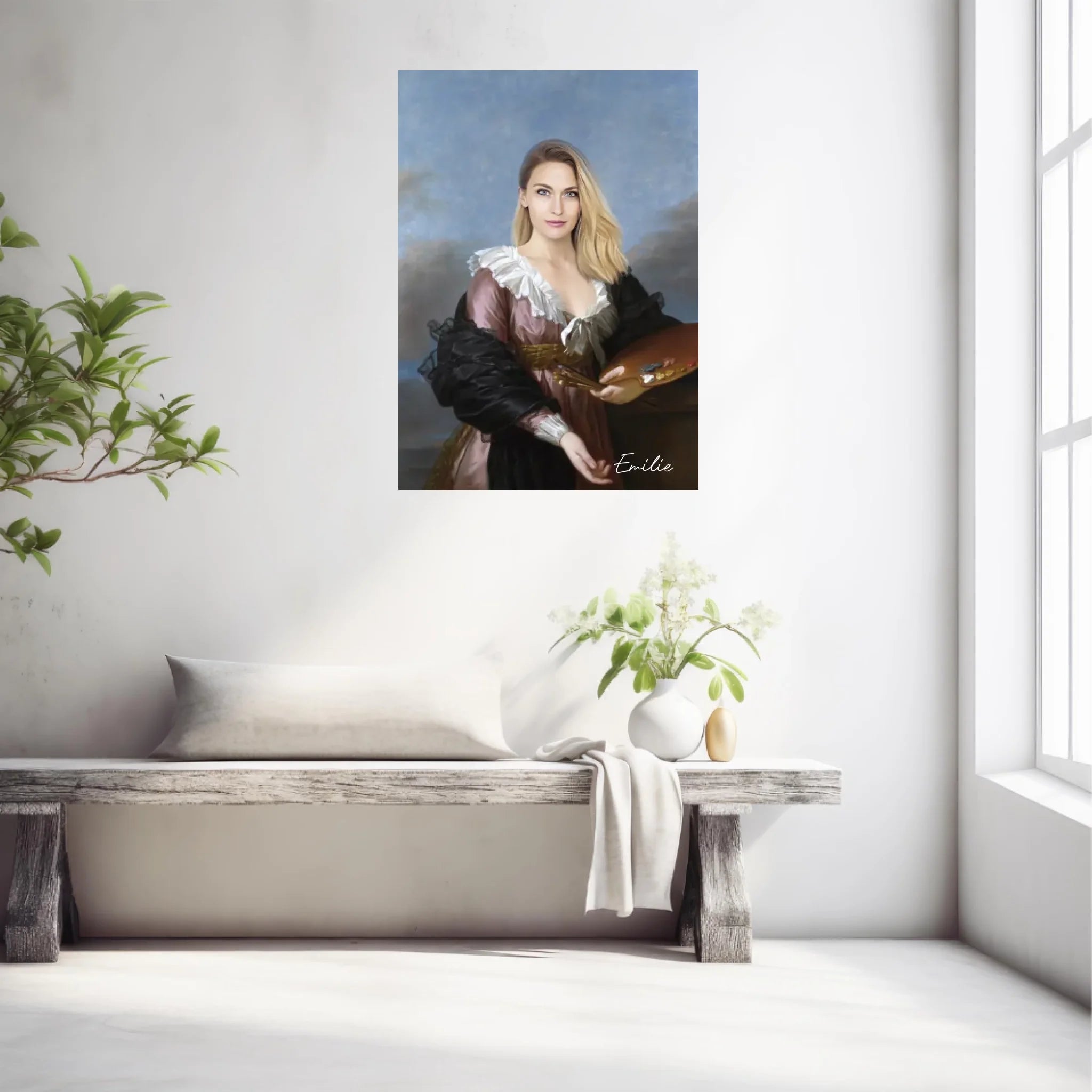Tableau Personnalisé Portrait de Femme Autoportrait Elisabeth-Louise Vigée-Lebrun