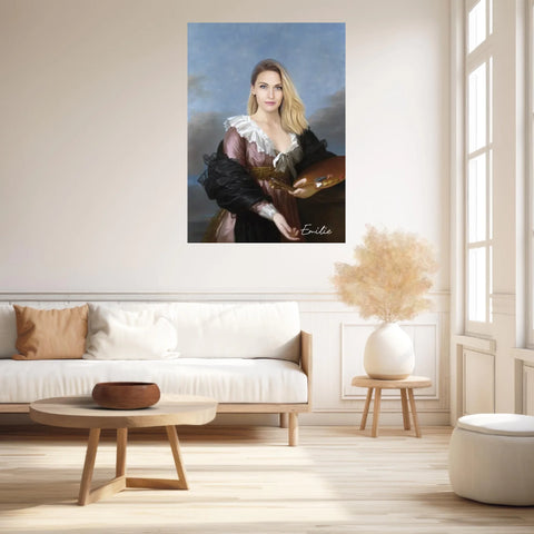 Tableau Personnalisé Portrait de Femme Autoportrait Elisabeth-Louise Vigée-Lebrun