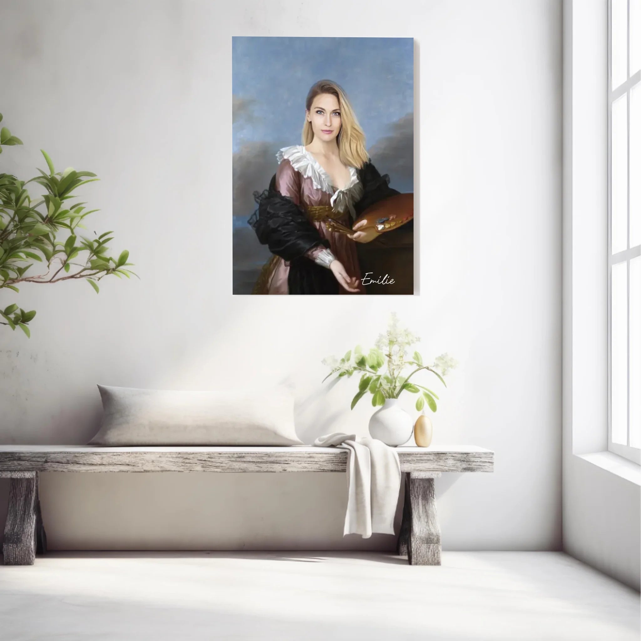 Tableau Personnalisé Portrait de Femme Autoportrait Elisabeth-Louise Vigée-Lebrun