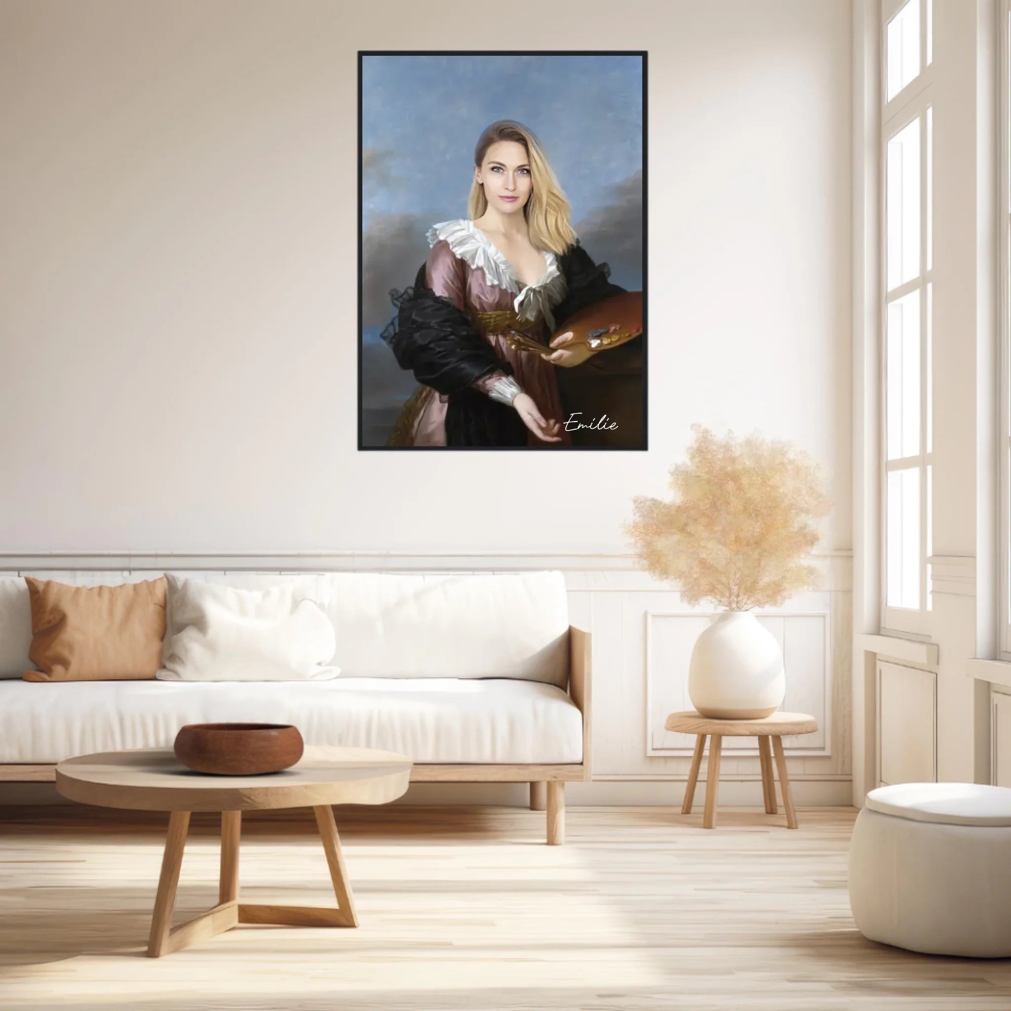 Tableau Personnalisé Portrait de Femme Autoportrait Elisabeth-Louise Vigée-Lebrun