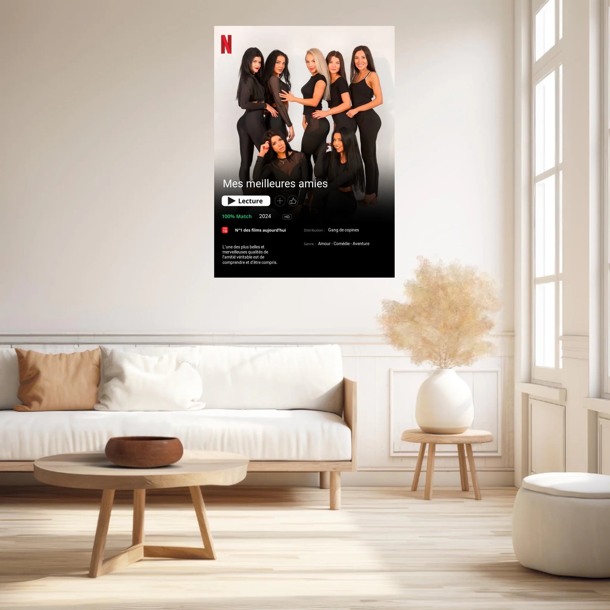 Affiche Personnalisée Poster Netflix Meilleure Amie