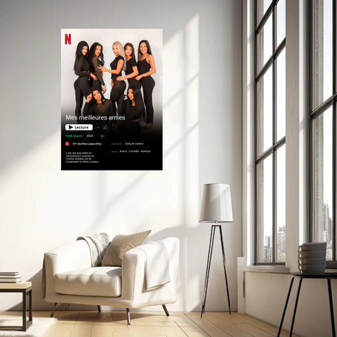 Affiche Personnalisée Poster Netflix Meilleure Amie
