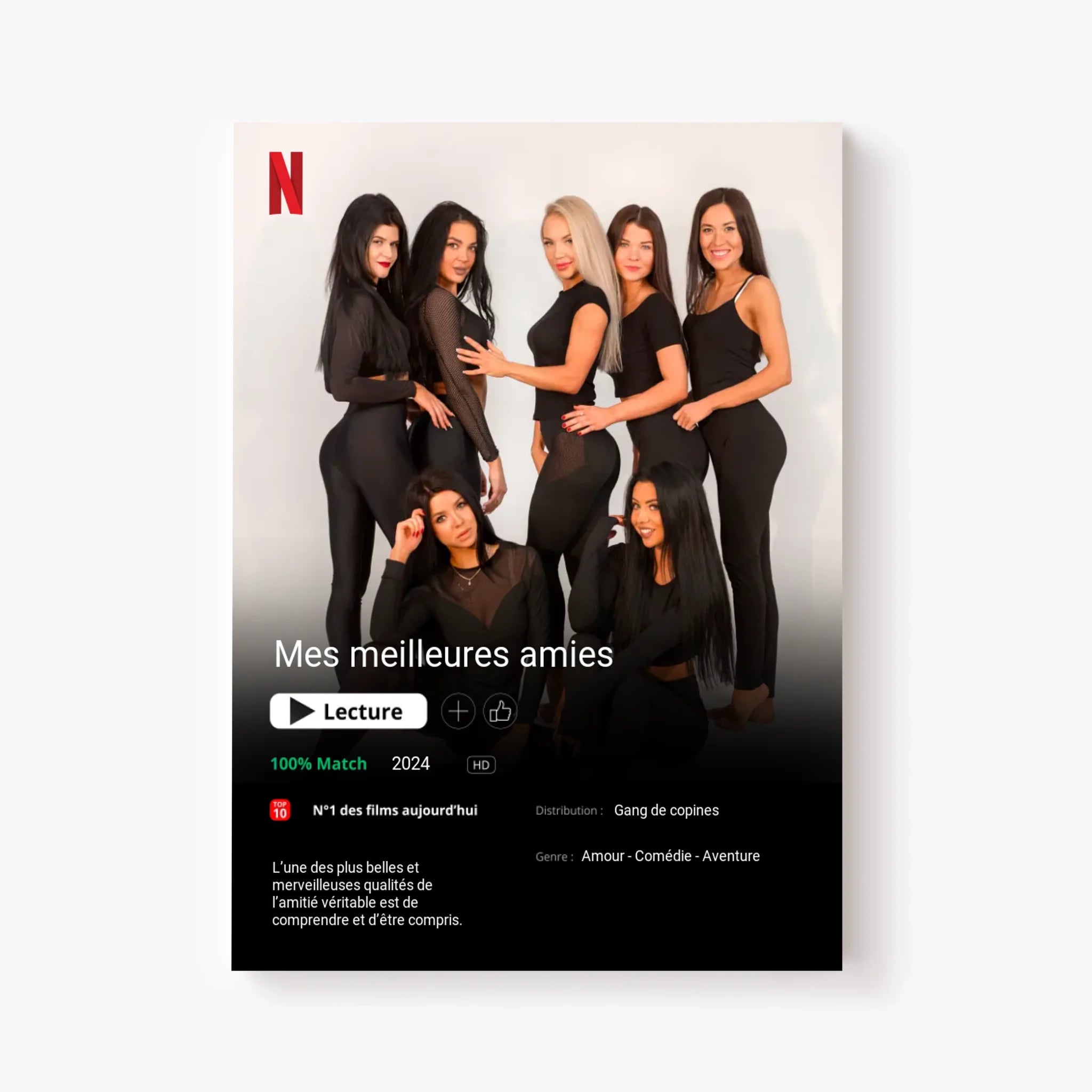 Affiche Personnalisée Poster Netflix Meilleure Amie