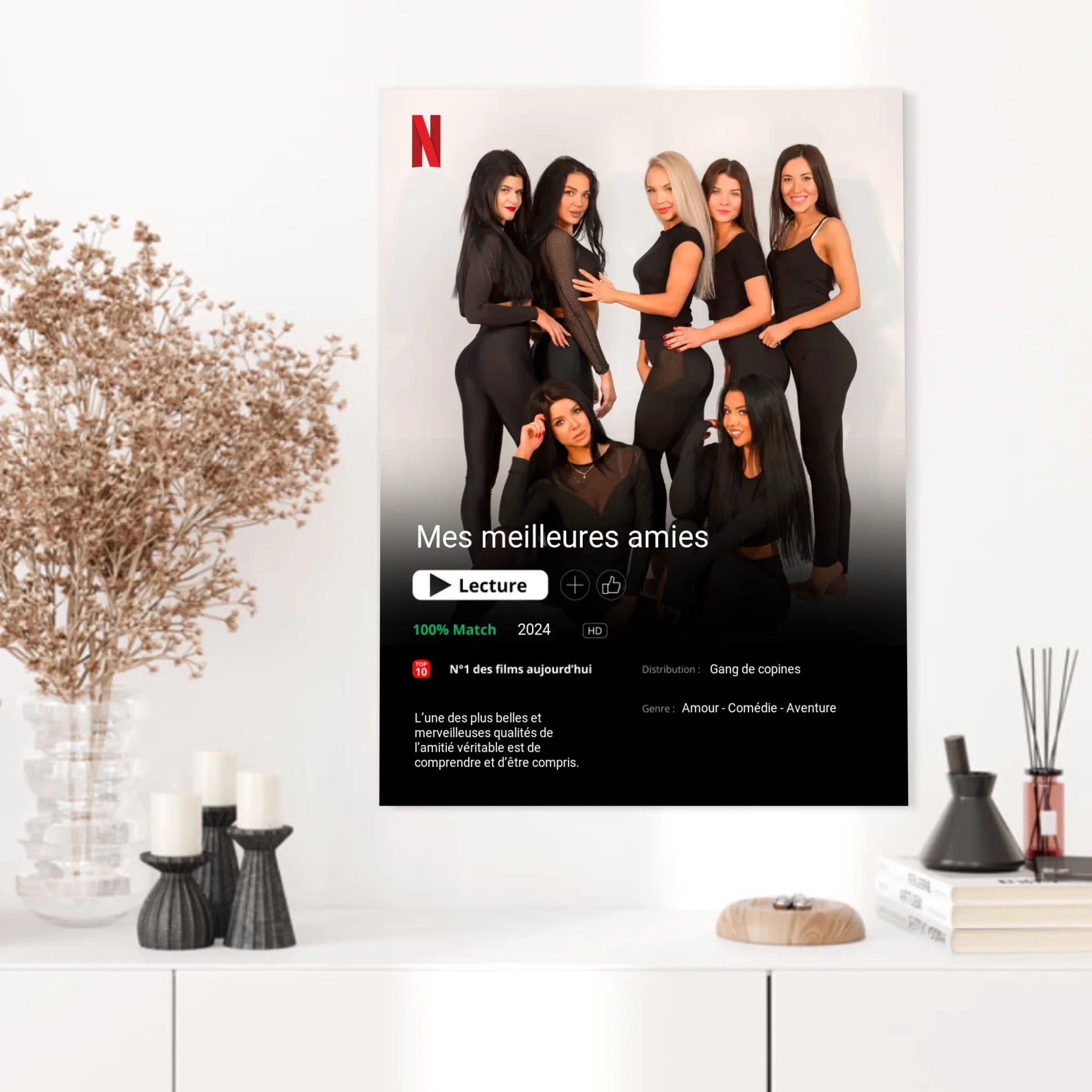 Affiche Personnalisée Poster Netflix Meilleure Amie