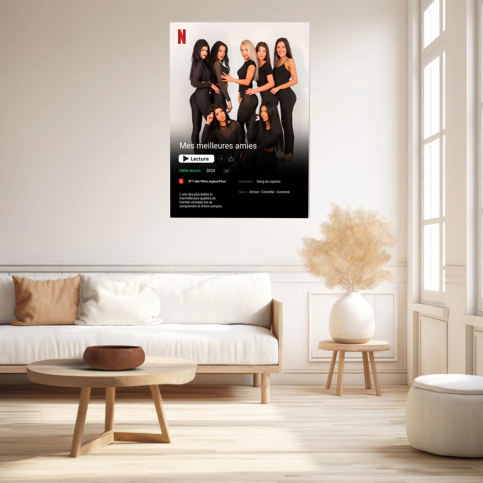 Affiche Personnalisée Poster Netflix Meilleure Amie