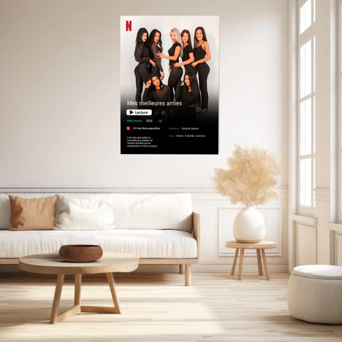 Affiche Personnalisée Poster Netflix Meilleure Amie