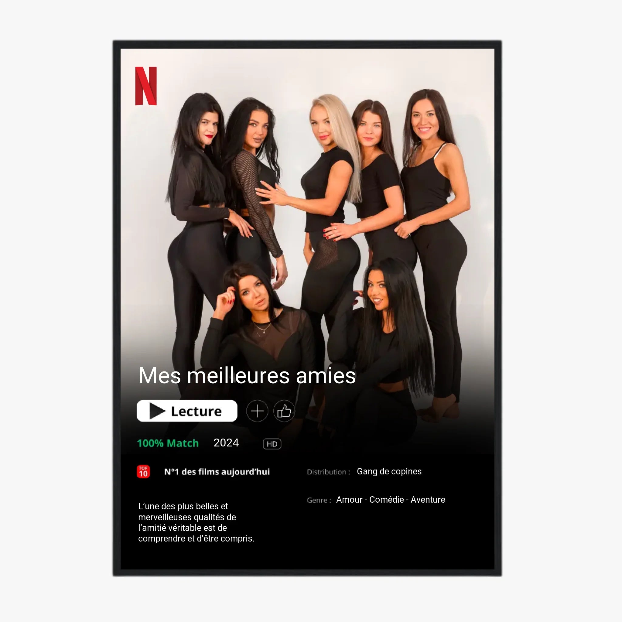 Affiche Personnalisée Poster Netflix Meilleure Amie