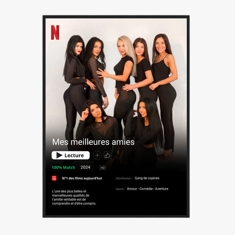 Affiche Personnalisée Poster Netflix Meilleure Amie