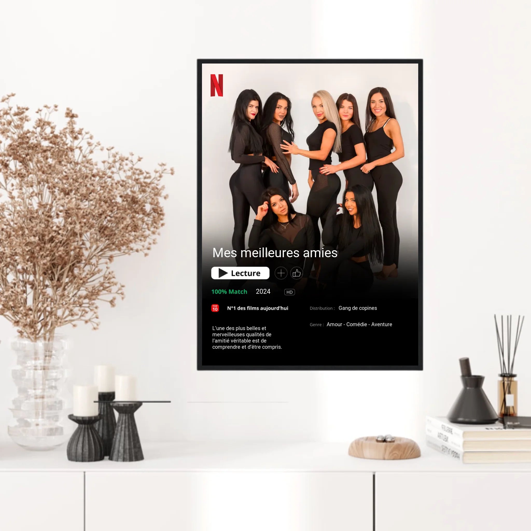 Affiche Personnalisée Poster Netflix Meilleure Amie