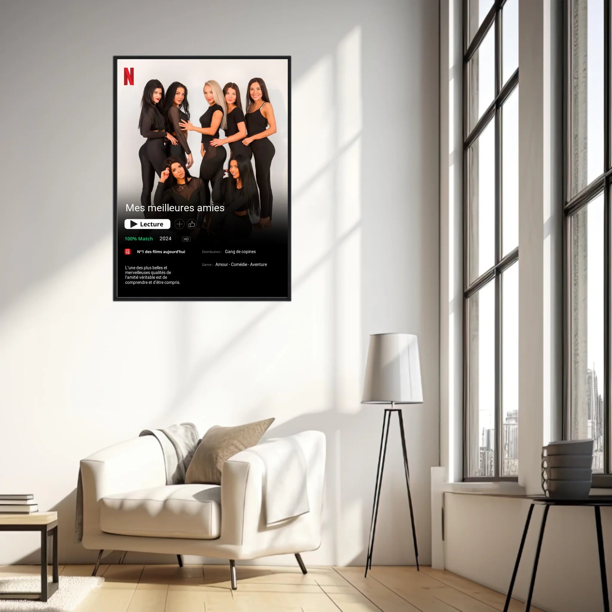 Affiche Personnalisée Poster Netflix Meilleure Amie