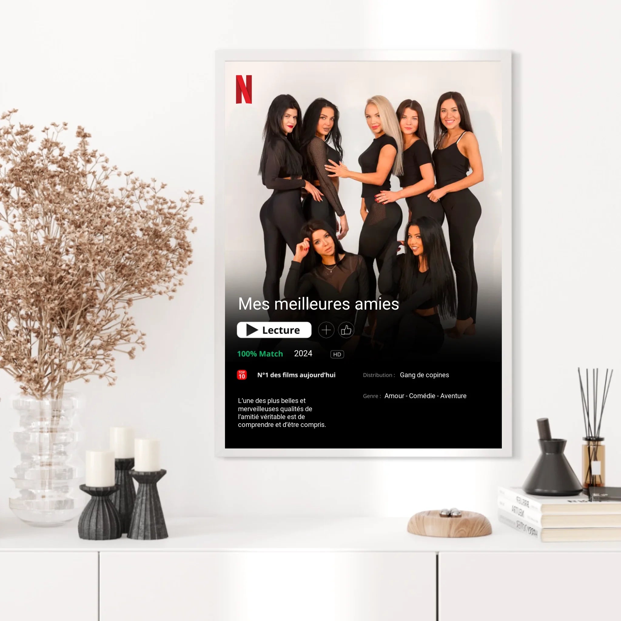 Affiche Personnalisée Poster Netflix Meilleure Amie