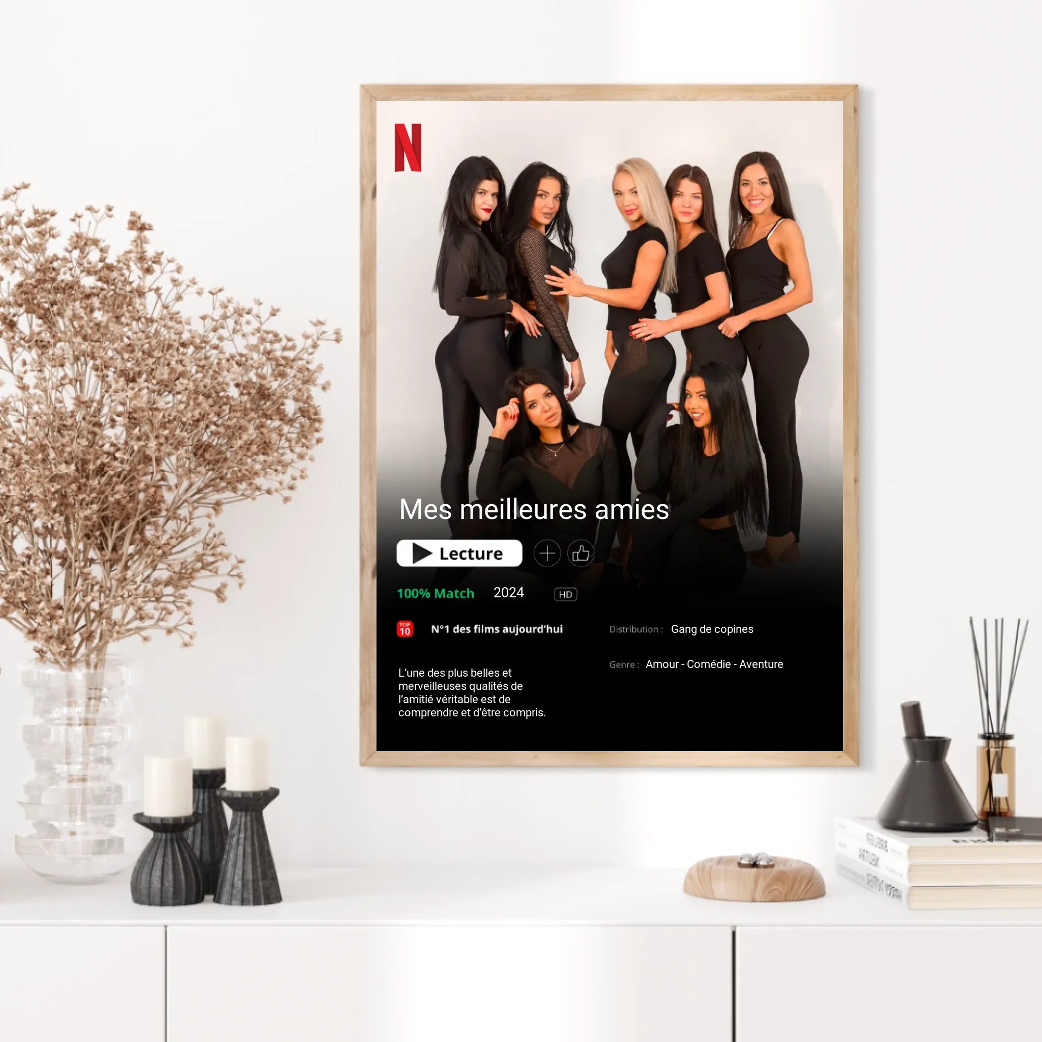 Affiche Personnalisée Poster Netflix Meilleure Amie