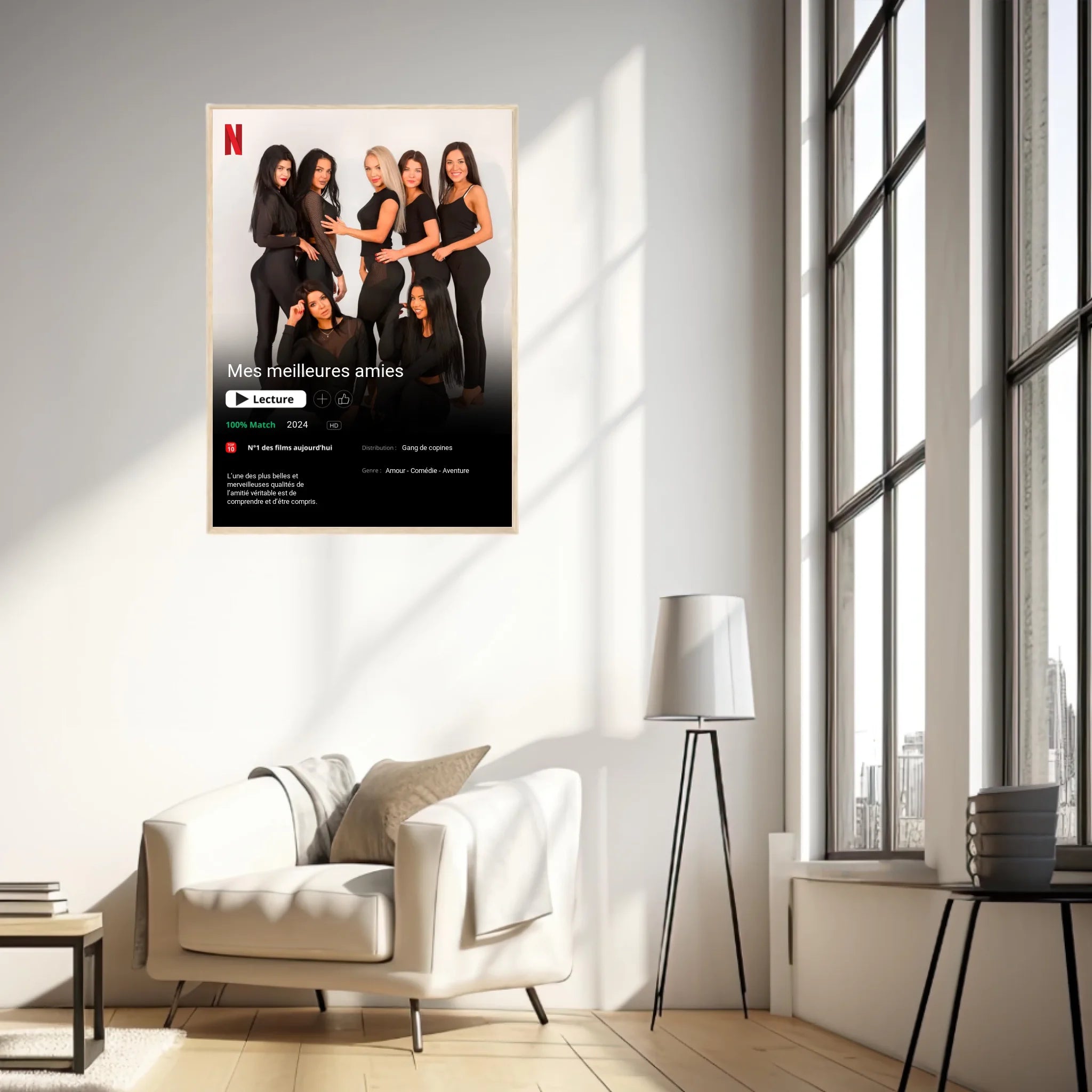 Affiche Personnalisée Poster Netflix Meilleure Amie