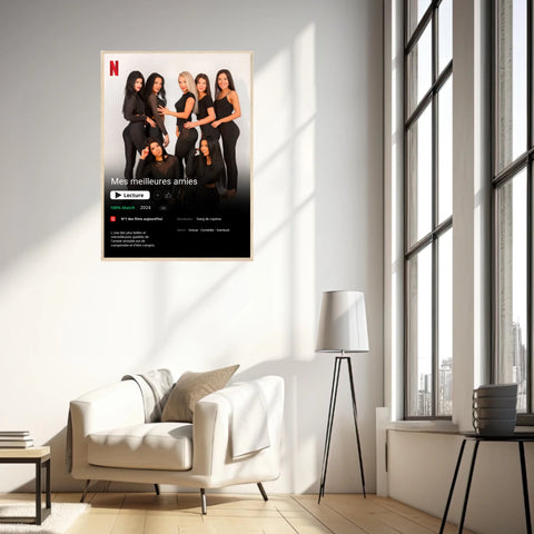 Affiche Personnalisée Poster Netflix Meilleure Amie