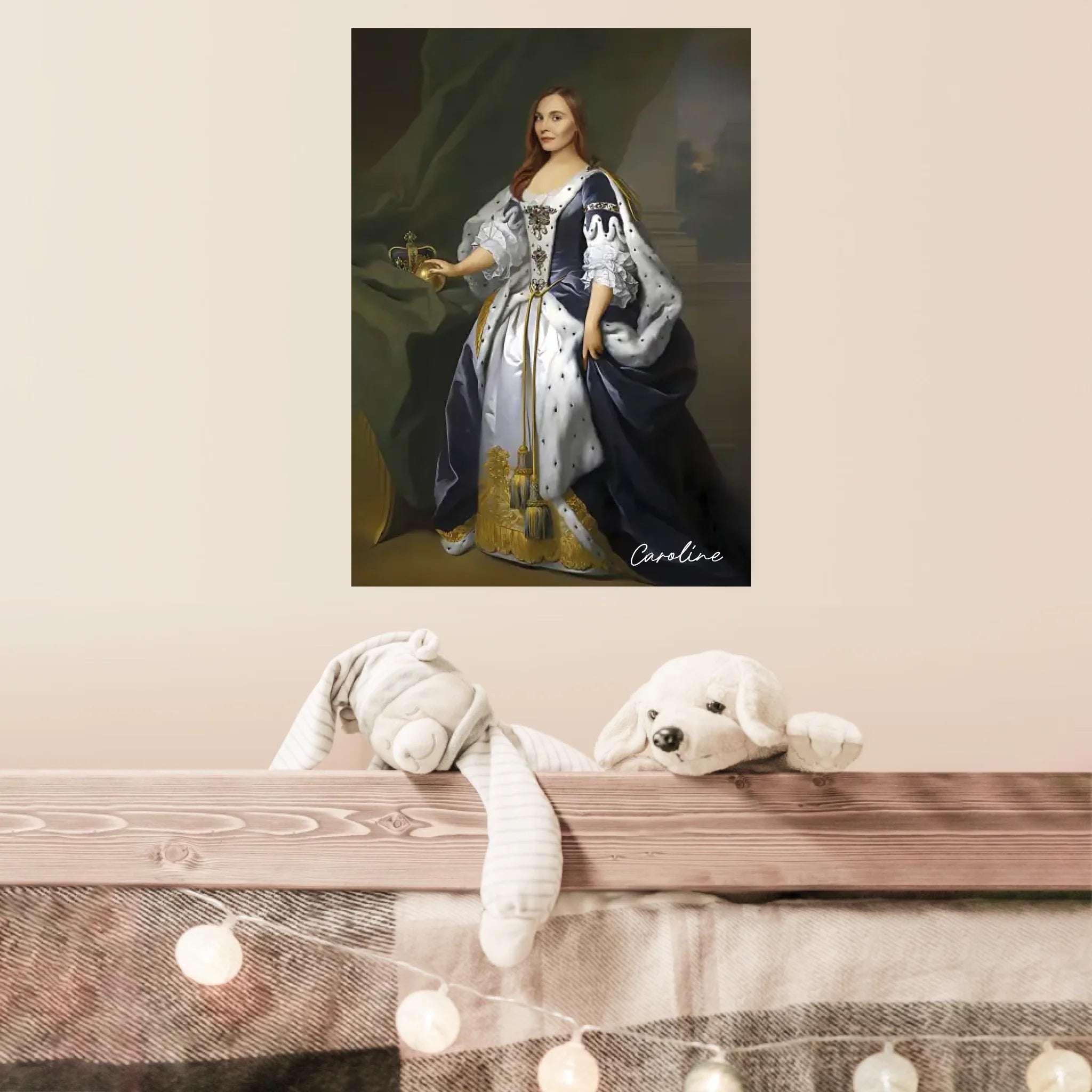 Tableau Personnalisé Portrait de Femme Caroline d'Ansbach Reine de Grande-Bretagne