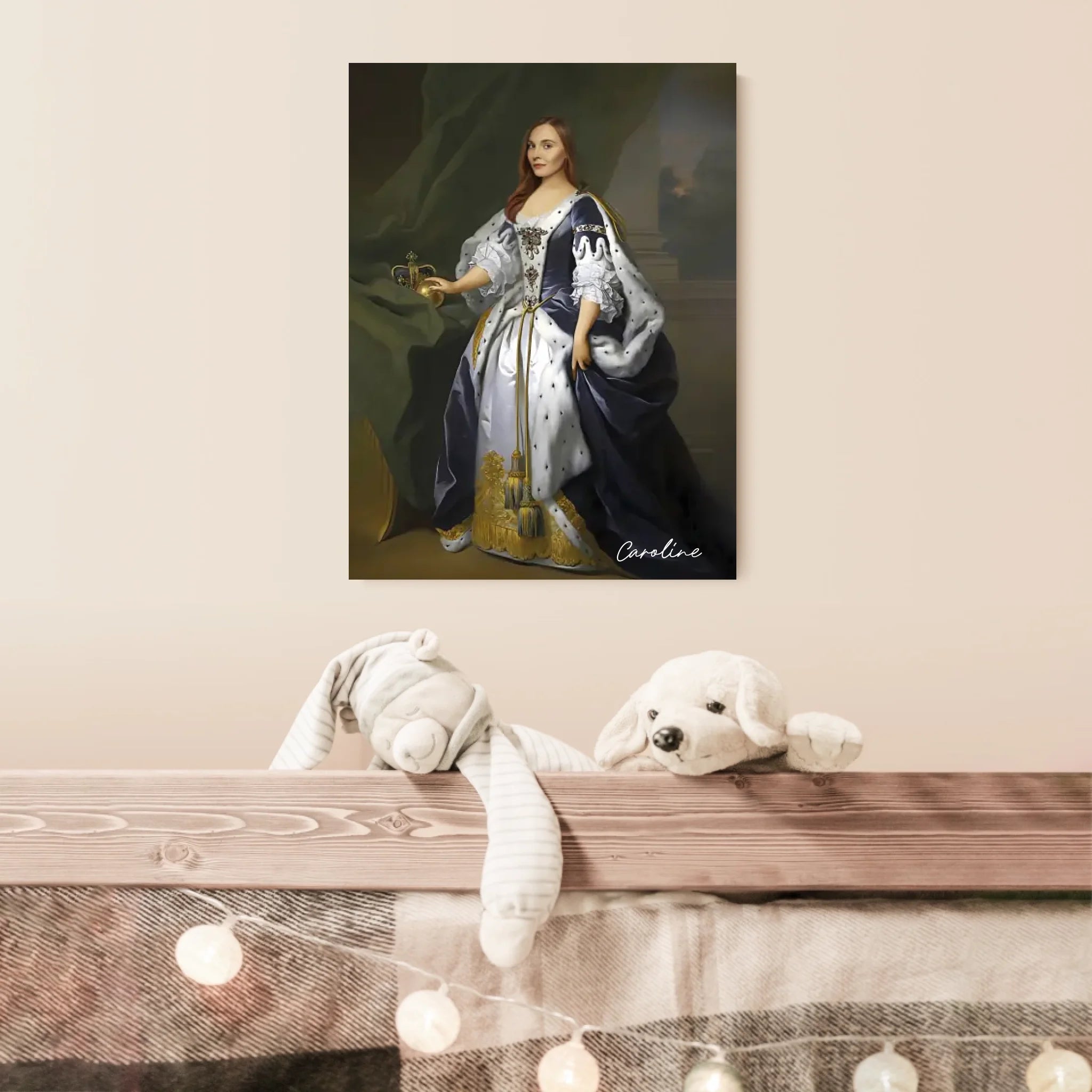 Tableau Personnalisé Portrait de Femme Caroline d'Ansbach Reine de Grande-Bretagne