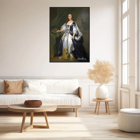 Tableau Personnalisé Portrait de Femme Caroline d'Ansbach Reine de Grande-Bretagne