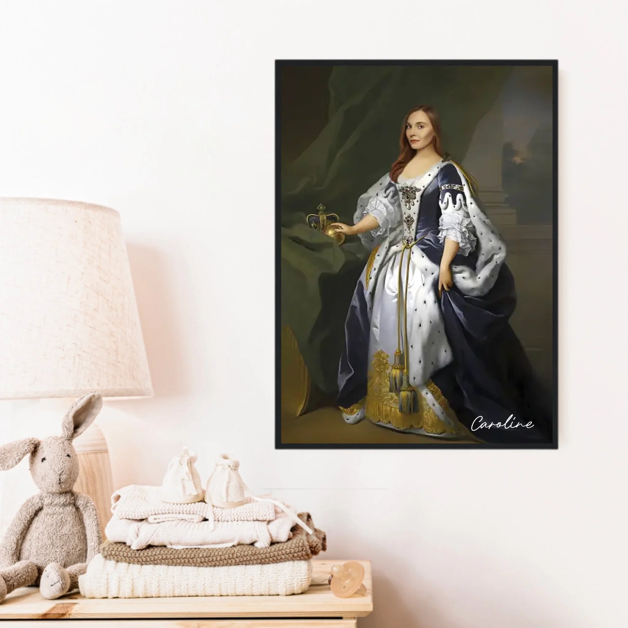 Tableau Personnalisé Portrait de Femme Caroline d'Ansbach Reine de Grande-Bretagne
