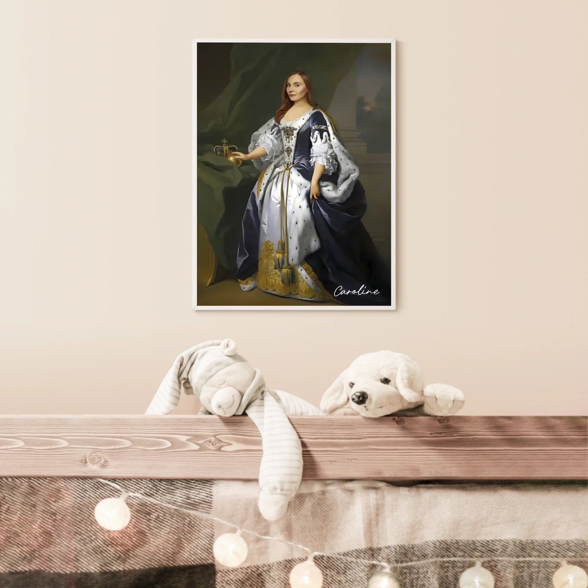 Tableau Personnalisé Portrait de Femme Caroline d'Ansbach Reine de Grande-Bretagne