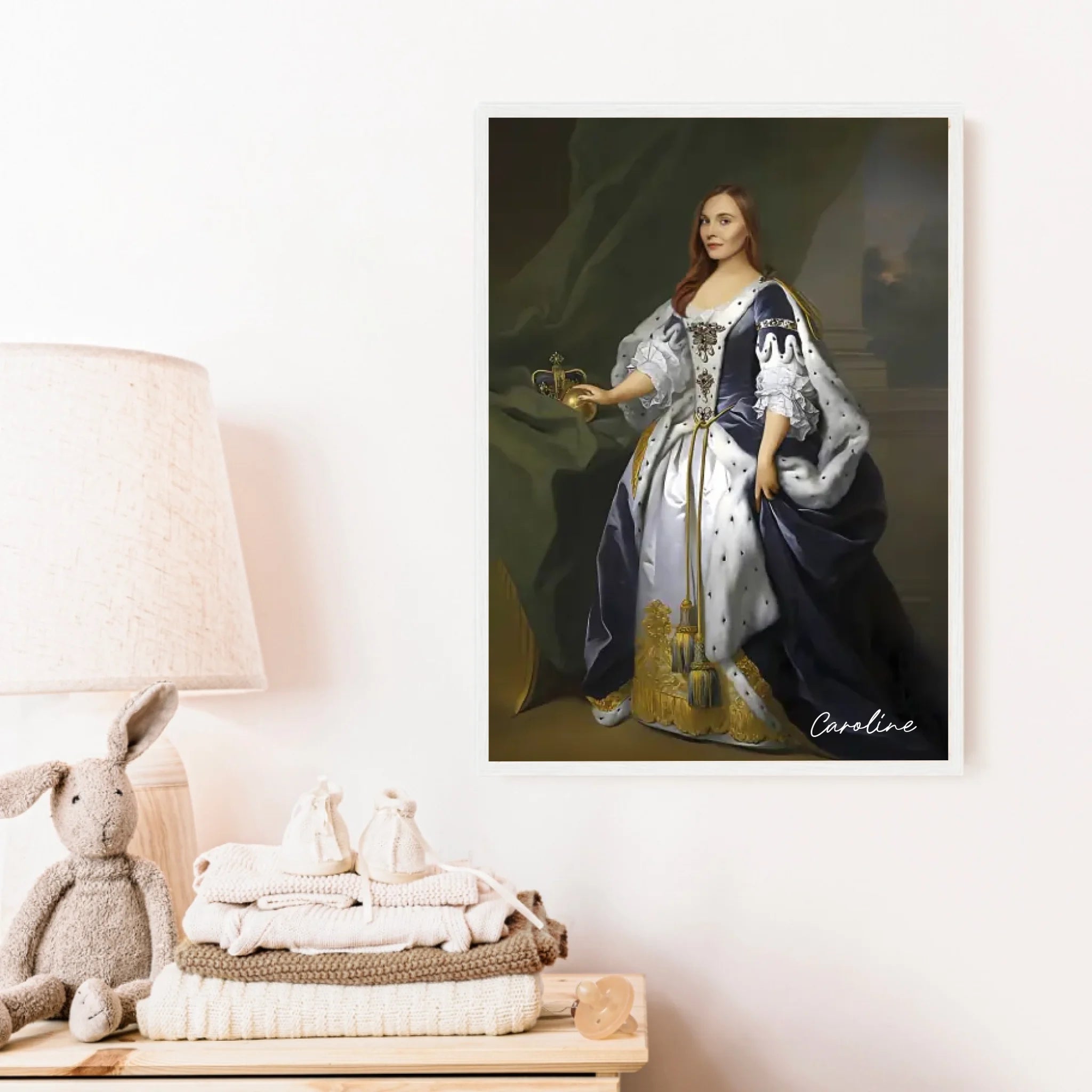 Tableau Personnalisé Portrait de Femme Caroline d'Ansbach Reine de Grande-Bretagne
