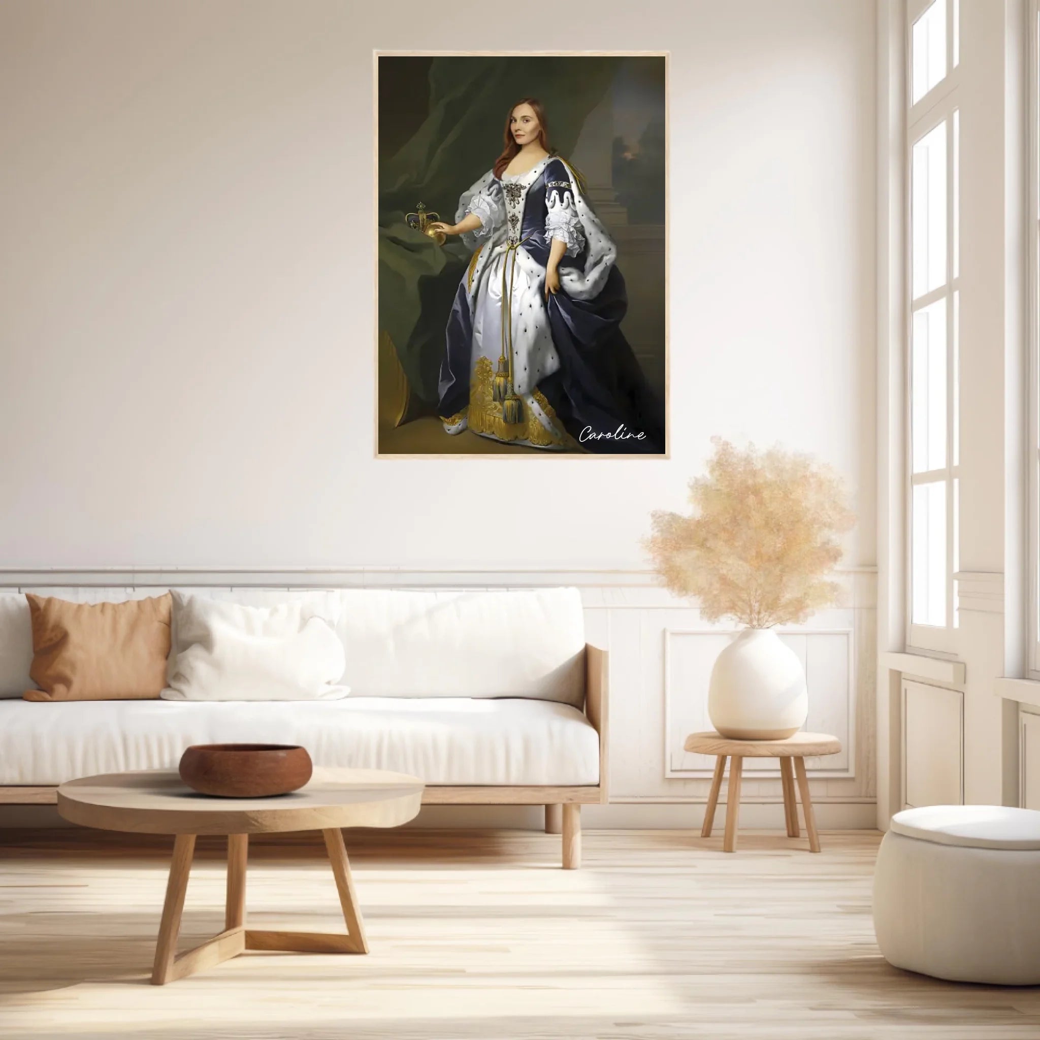 Tableau Personnalisé Portrait de Femme Caroline d'Ansbach Reine de Grande-Bretagne