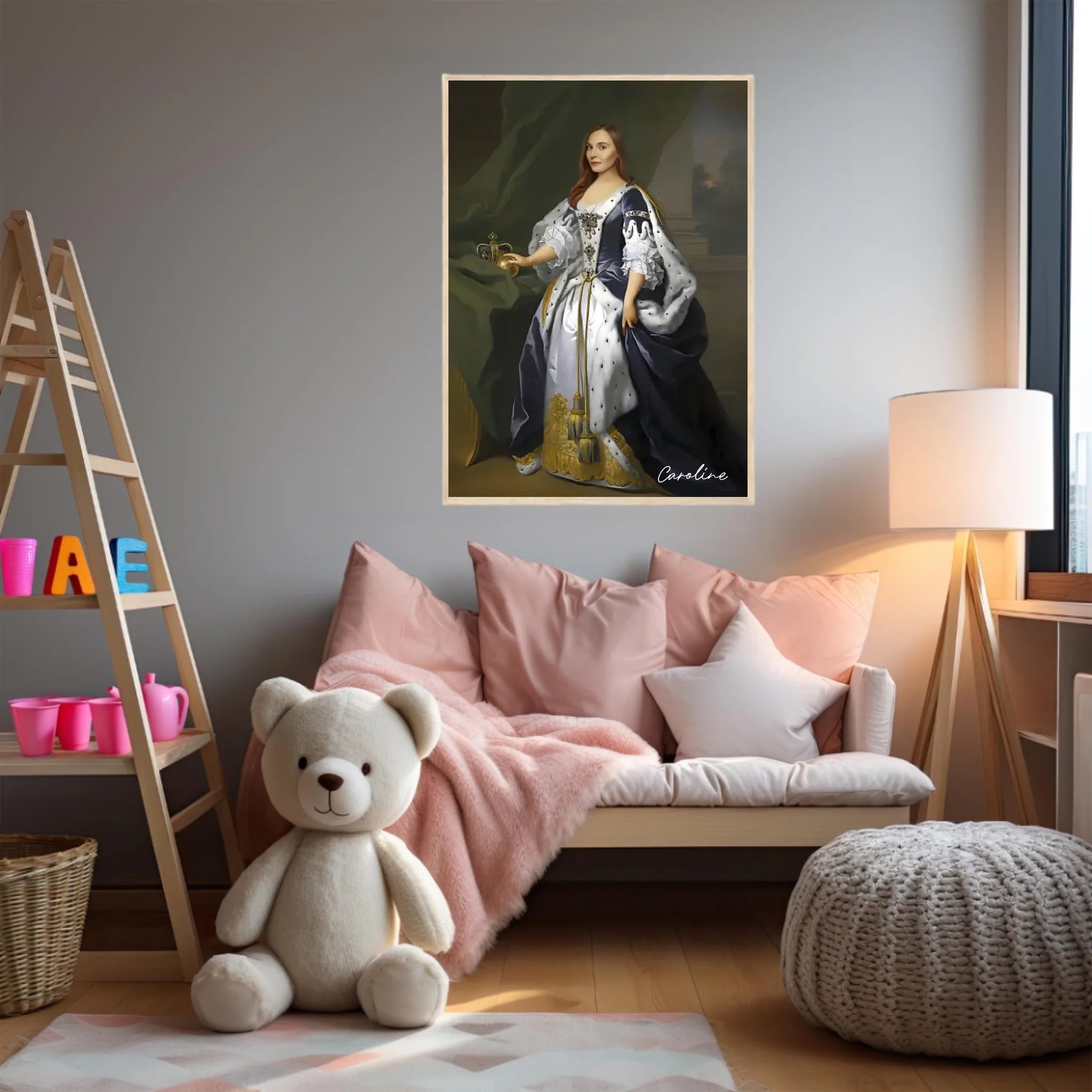 Tableau Personnalisé Portrait de Femme Caroline d'Ansbach Reine de Grande-Bretagne