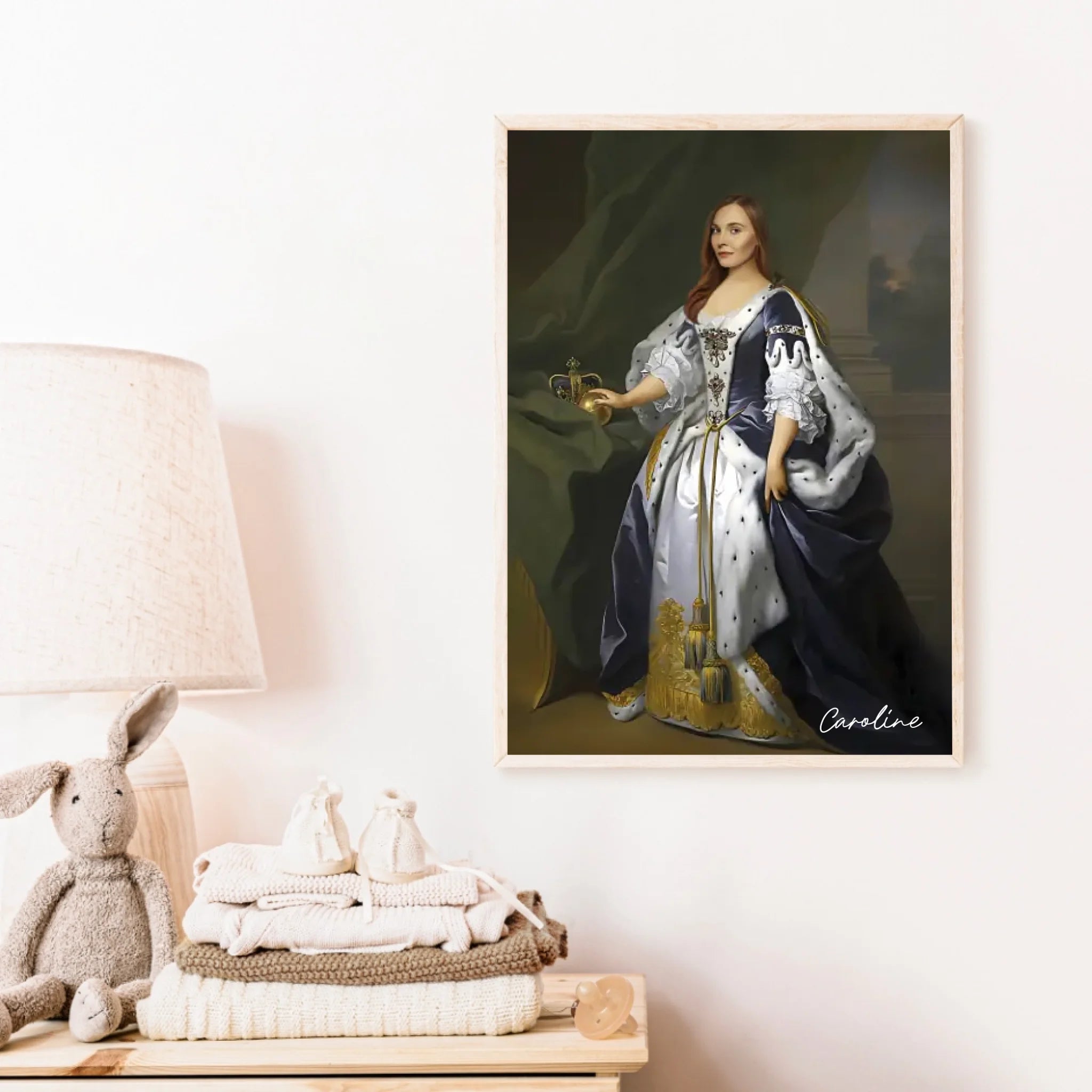 Tableau Personnalisé Portrait de Femme Caroline d'Ansbach Reine de Grande-Bretagne
