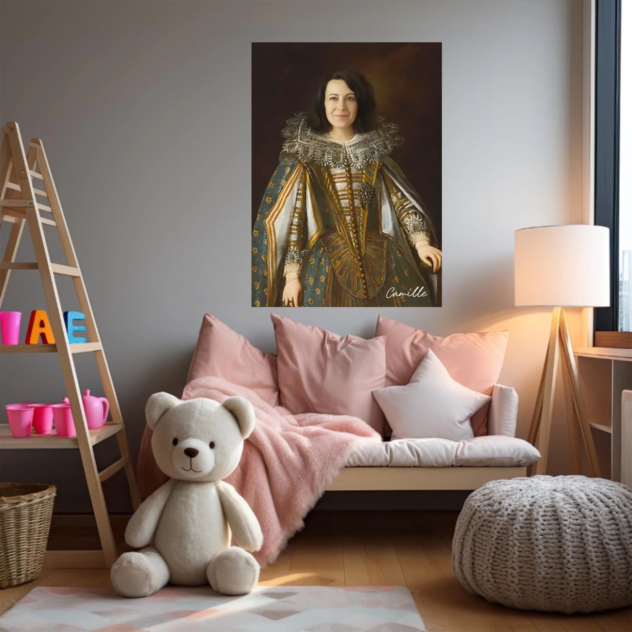 Tableau Personnalisé Portrait de Femme Marguerite de Médicis Duchesse de Parme et Plaisance