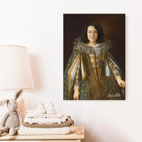 Tableau Personnalisé Portrait de Femme Marguerite de Médicis Duchesse de Parme et Plaisance