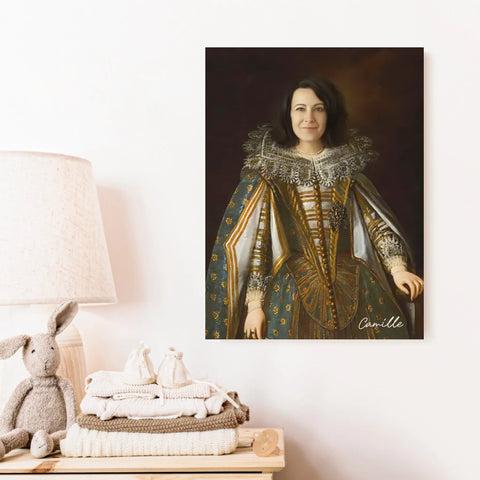 Tableau Personnalisé Portrait de Femme Marguerite de Médicis Duchesse de Parme et Plaisance