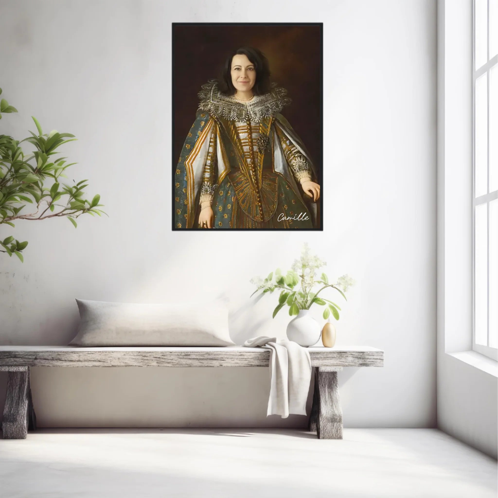 Tableau Personnalisé Portrait de Femme Marguerite de Médicis Duchesse de Parme et Plaisance