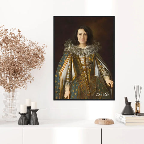 Tableau Personnalisé Portrait de Femme Marguerite de Médicis Duchesse de Parme et Plaisance